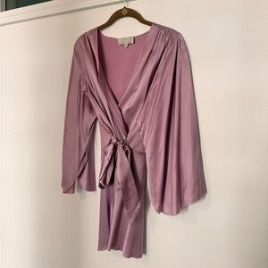Fleur Du Mal Angel Sleeve Robe